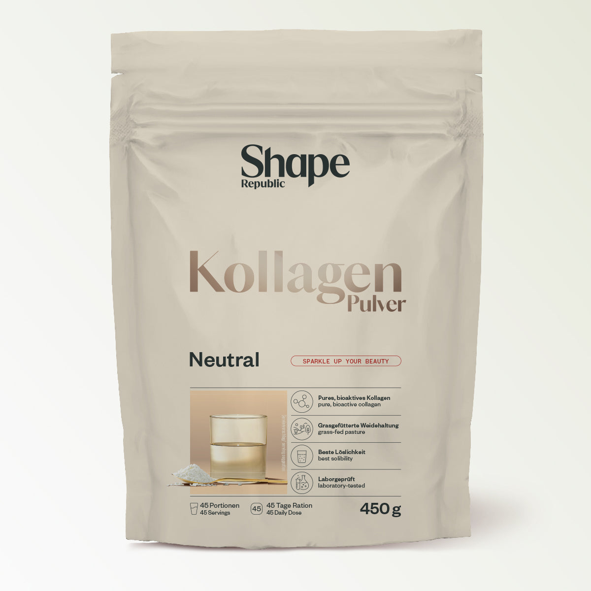 Kollagen Pulver Neutral 450g: 4,57 ☆ Bewertung