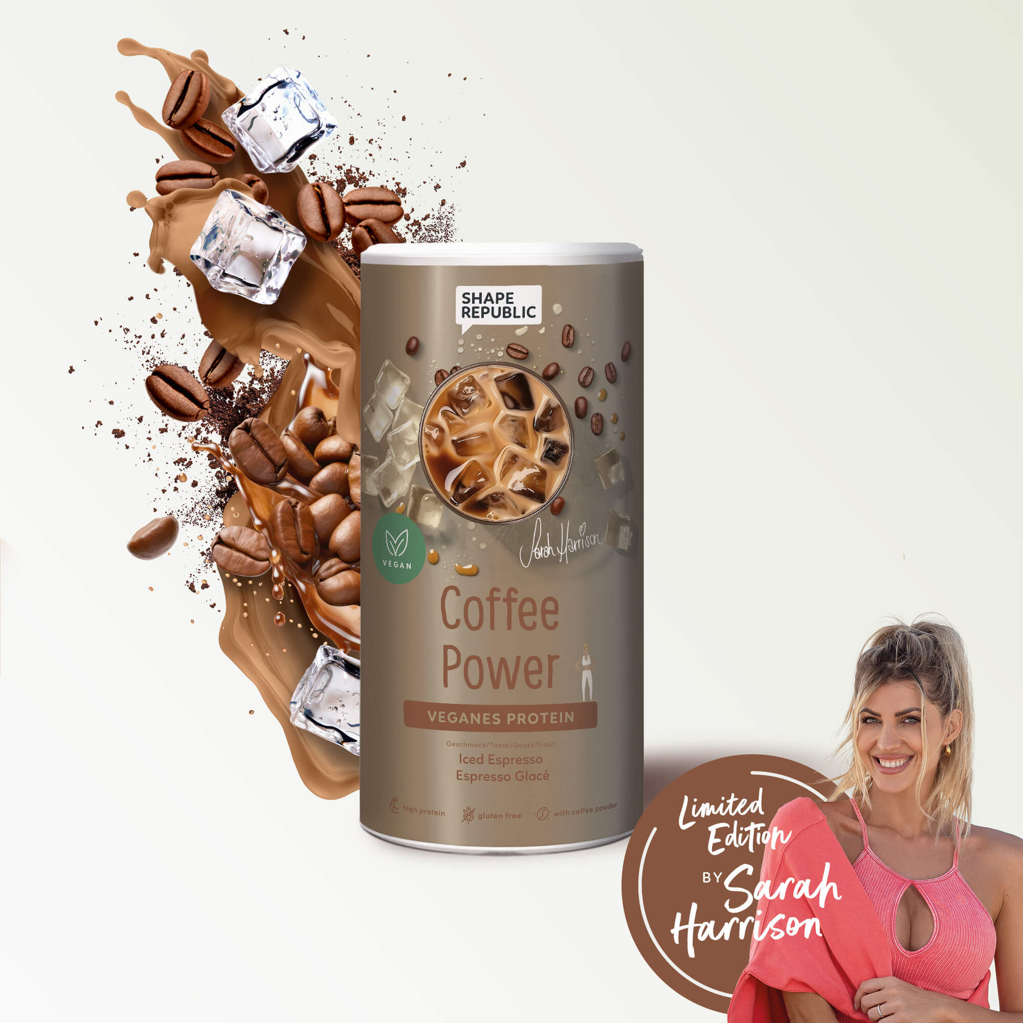 Veganes 3K Protein 420g | Kaffee Proteinshake | Shape Republic