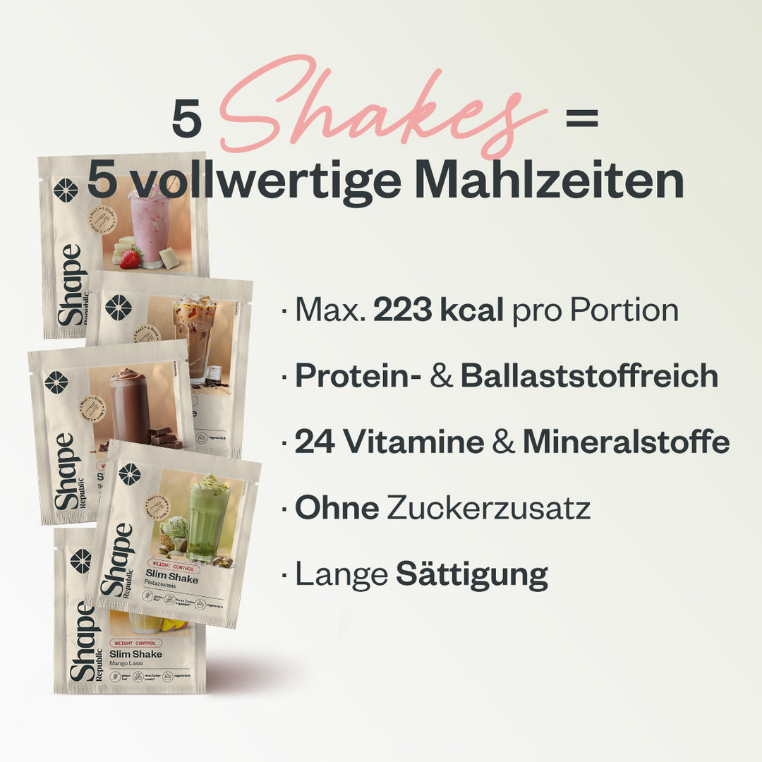 Slim Shake Selection 5x30g - Reisebox -