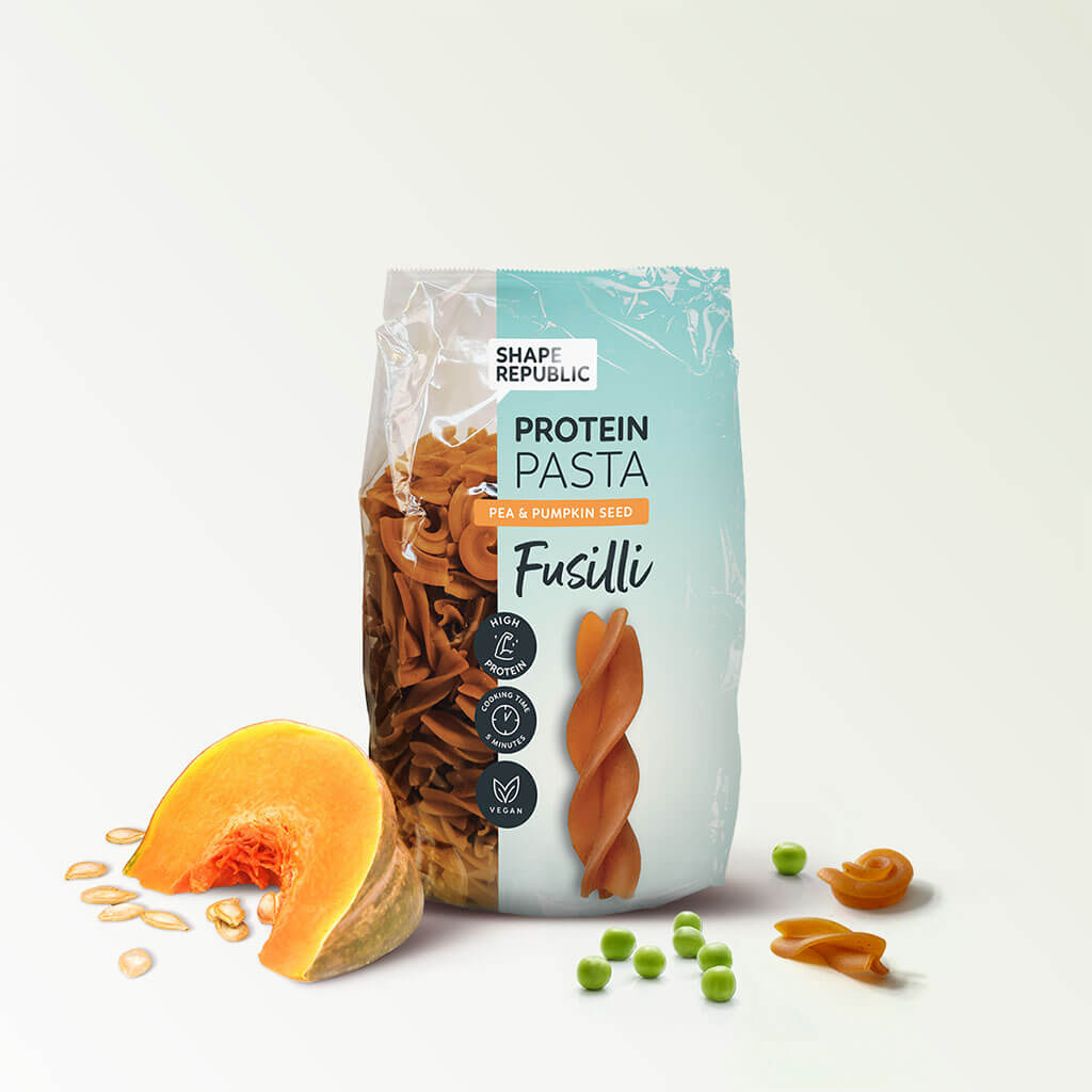 Shape Republic - High Protein Pasta - 250g - Erbse und Kürbiskerne- Proteinsnack